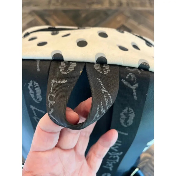 Betsy Johnson BackPack Art to Wear Grunge Y2K 90s Chunky Chevron Polka Dot Flaws - Picture 15 of 16